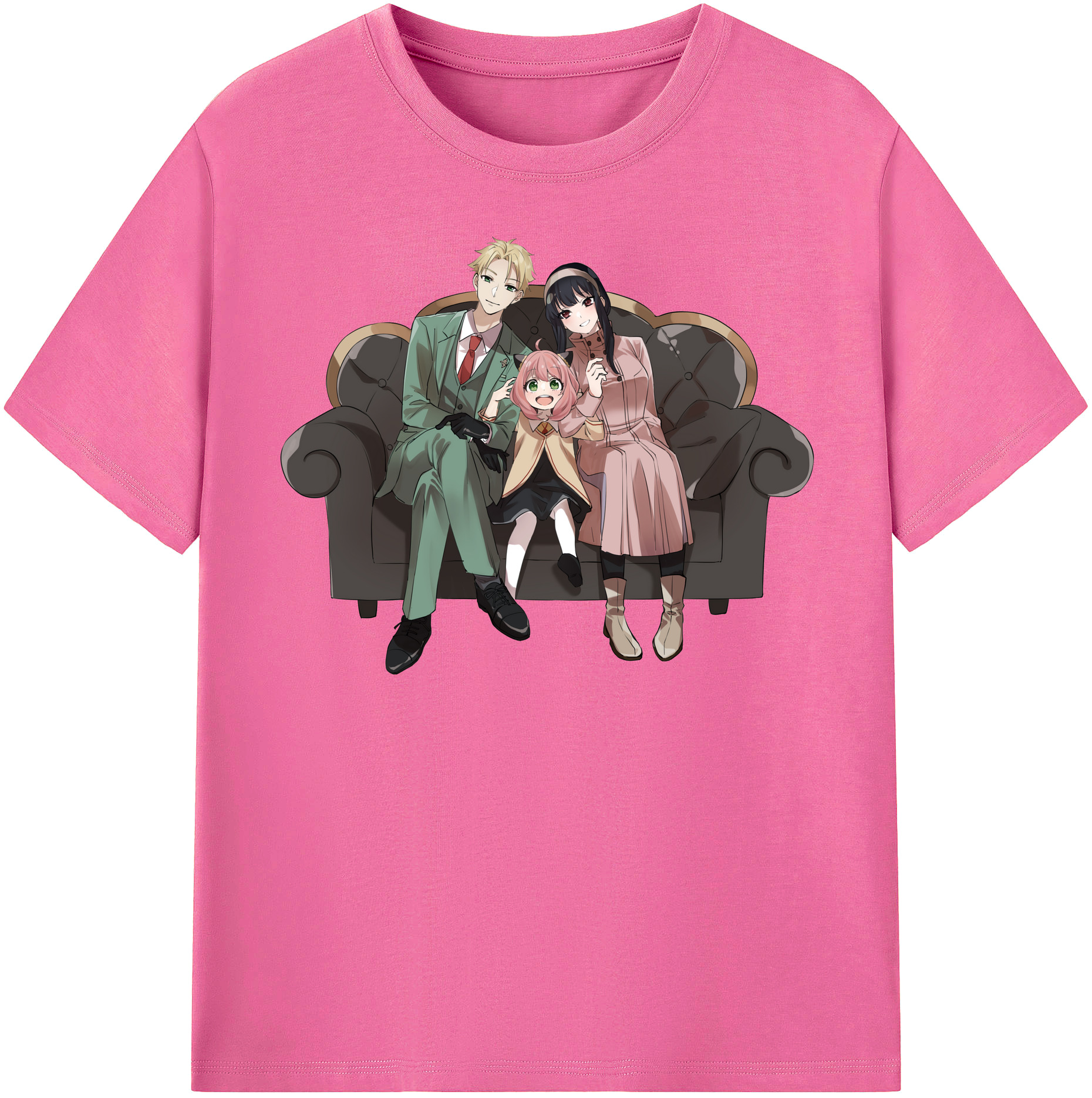 （画像用） SPY×FAMILY间谍家家酒 レディースカジュアルプリントTシャツ（綿100％）